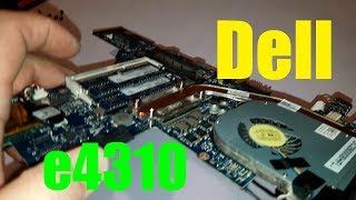 Dell e4310  как разобрать и почистить от пыли [upl. by Ileyan]