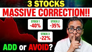 MASSIVE 2040 Correction in 3 Stocks  Time to Buy or Wait for MORE Fall stockstowatch invest [upl. by Arihat928]