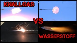 Knallgas VS Wasserstoff  HHO und H₂ im Vergleich [upl. by Luoar660]