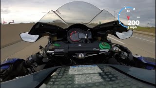 Kawasaki Ninja H2 200 MPH  322 KMH Top Speed GPS Verified [upl. by Hazrit]