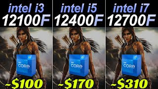 i312100F vs i512400F vs i712700F  RTX 3080 and RTX 3060  How Much Performance Difference [upl. by Llig]