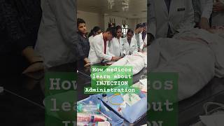 How medicos learn about injection administration mbbs doctor neet medical upums youtubeshorts [upl. by Knuth]