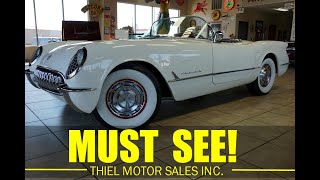 1953 Chevrolet Corvette Replica Convertible FOR SALE  WWWTHIELMOTORSCOM [upl. by Simara]