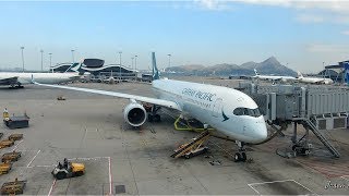 Cathay Pacific A350 Hong Kong to Taipei quot Announcement quot [upl. by Demmahom]