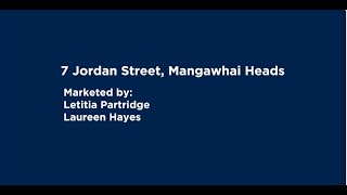 7 Jordan Street Mangawhai Heads [upl. by Sucramel300]