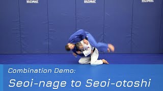 Seoinage to Seoiotoshi  Combination demo [upl. by Aniarrol]