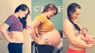 WATCH MY BELLY GROW  Weekly Pregnancy Progression [upl. by Yennep]