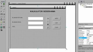 Kalkulator Sederhana menggunakan Visual Basic 60 [upl. by Nniuqal945]