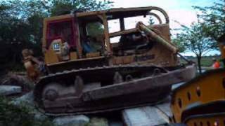 D9G winch cat Part 7 train derailment and PC 400 [upl. by Welker]