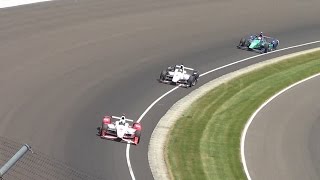 2015 Indianapolis 500 Finish From the Stands Montoya vs Power PURE HD SOUND [upl. by Cristiano]