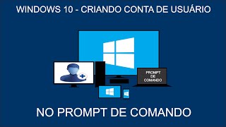 WINDOWS 10 CRIANDO CONTA DE USUÁRIO PELO PROMPT DE COMANDO [upl. by Yelich]