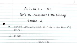 BEGC 110 Solved assignment 20232024  BEGC 110 solved handwritten assignment 20232024  BAEGH 2 Yr [upl. by Riordan]