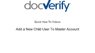 Add a New Child User To Master Account [upl. by Robinia]