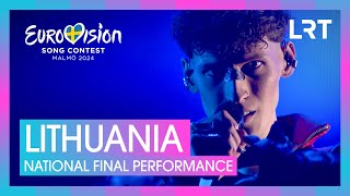 Silvester Belt  Luktelk  Lithuania 🇱🇹  National Final Performance  Eurovision 2024 [upl. by Enoyrt215]