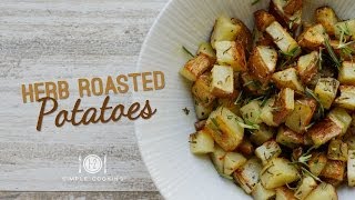 Toaster Oven Herb Roasted Potatoes  12 Simple Cooking [upl. by Htaeh807]