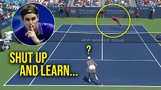 The Day Federer INVENTED a New Shot to Beat Djokovic The SABR Improvisation [upl. by Allimak217]