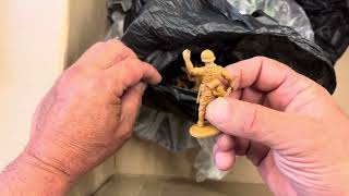 A delivery of various makers of toy soldiers Airfix matchbox timpo etc [upl. by Nerraf]