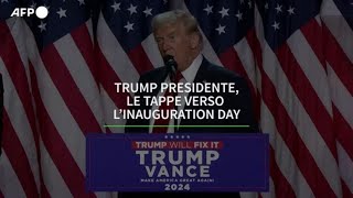 Trump Presidente le tappe verso lInauguration Day [upl. by Novahs]