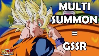 JEDER MULTI SUMMON GARANTIERT NUN EINEN SSR 100 SSR DROP RATE  GSSR DBZ Dokkan Battle JP [upl. by Nnanerak]