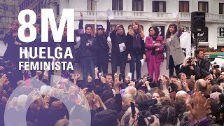 Manifiesto de LasPeriodistasParamos en Callao  8M Huelga feminista [upl. by Sontag]