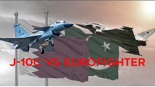 Pakistans J10C vs Qatars Eurofighter Typhoon  Effectiveness Of ChineseMade Fighters [upl. by Mario]