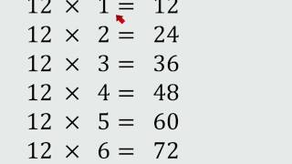 Tabla de multiplicar del 12 [upl. by Oos241]