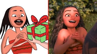 Moana Funny Drawing Meme Song 😂 Try Not to Laugh 😂 [upl. by Ingles]