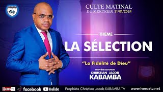 MATINEE DE SOUTIENT DU JEUDI 01012024 AVEC PROPHETE DES NATIONS CHRISTIAN JACOB KABAMBA [upl. by Baram]