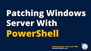 Windows Server Update With PowerShell  PowerShell Windows Patching [upl. by Donnell895]