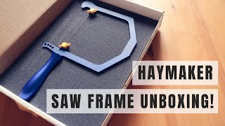 UNBOXING Haymaker Saw Frame by Lion Punch Forge and Pepetools Jewelers saw frame [upl. by Gut]