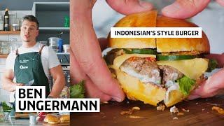 RESEP BURGER DGN KEARIFAN LOKAL DARI MASTERCHEF AUSTRALIA  KITCHEN TAKEOVER EP 12  BEN UNGERMANN [upl. by Weismann858]