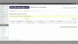 Paid Memberships Pro Tutorial [upl. by Daye]