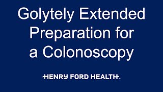 Extended Golytely Preparation for a Colonoscopy [upl. by Anauqcaj846]