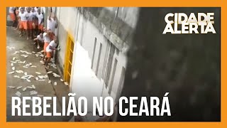 Imagens mostram rebelião em presídio do Ceará ordenada por facção de SP [upl. by Retluoc]