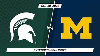 Michigan at Michigan State  Extended Highlights  Big Ten Football  Oct 30 2021 [upl. by Kenelm]