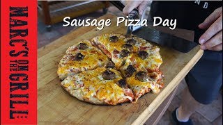 Sausage Pizza Day Recipe with the Char Broil Patio Bistro Grill [upl. by Perceval]