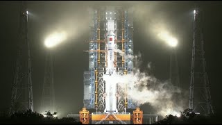 Replay Tianzhou4 cargo mission launches to Chinese space station [upl. by Grete]