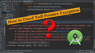 how to fix null pointer exception in android studio [upl. by Baerman]