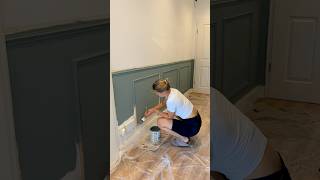 WIR HABEN UNSEREN FLUR GESTRICHEN 🙏🏼 makeover diy haus interior renovieren handwerk [upl. by Von]