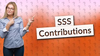 How much is the monthly contribution in SSS [upl. by Swartz]