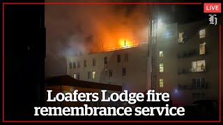 Loafers Lodge fire remembrance service  nzheraldconz [upl. by Ydnerb]