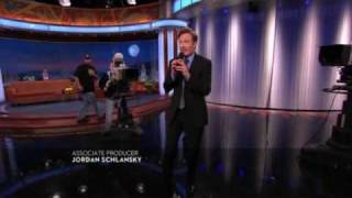 Conan OBrien sings the End of the Show Song [upl. by Notnilk906]