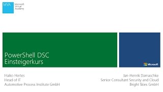 Windows PowerShell MVA EinsteigerKurs Desired State Configuration DSC  Modul 1 [upl. by Cramer171]