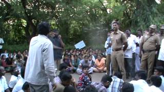 Madurai Kamaraj University Protest meet with ADSP [upl. by Lapotin]