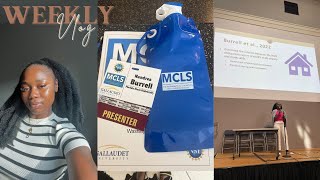 WEEK VLOG DC Conference PhD Student [upl. by Dyal]