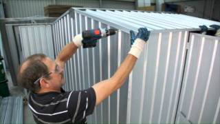 Shed Assembly Gable Roof  Garden Master Sheds [upl. by Einahpad]