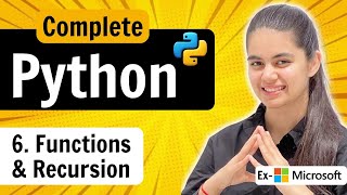 Lecture 6  Functions amp Recursion in Python  Python Full Course [upl. by Niltac]