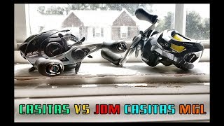 SHIMANO CASITAS AND JDM CASITAS MGL REVIEW [upl. by Christiano]