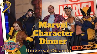 Marvel Character Dinner at Universal Super Hero Island [upl. by Shayn]