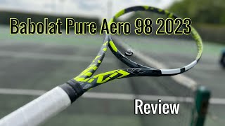 Babolat Pure Aero 98 2023 Review [upl. by Lashoh504]